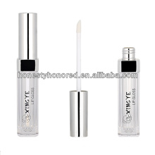 XYD247d Round Sliver Plastic Lip Gloss Tubes Brush